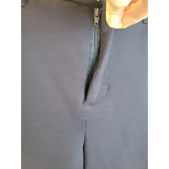 Kut From The Kloth Navy Blue Sawyer Side Striped Cropped Pants Women's Size 8 - Picture 7 of 11